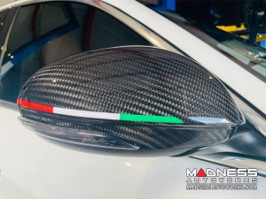 Alfa Romeo Giulia Mirror Covers - Carbon Fiber - Full Replacements - GTA Style